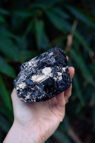 Black Tourmaline on Matrix